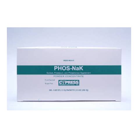 PHOS-NaK Powder Concentrate Supplement - 100 Packets