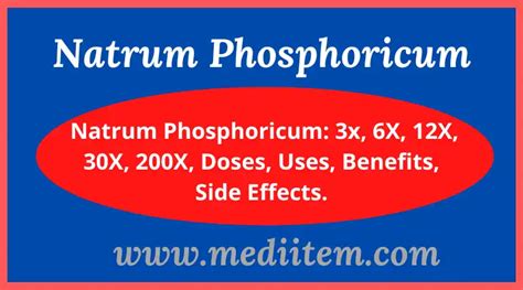 PHOSPHORICUM AC DRUG FACTS