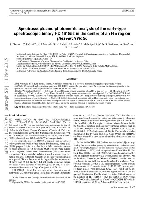 Photometric and Spectroscopic Analysis for the Determination of ... - wintechmobiles.com