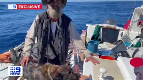 PHOTOS: Australian sailor and his dog lost at sea for 3 months rescued by tuna boat