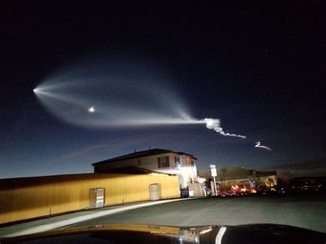PHOTOS: San Diego sky lit up by rocket blazing over county