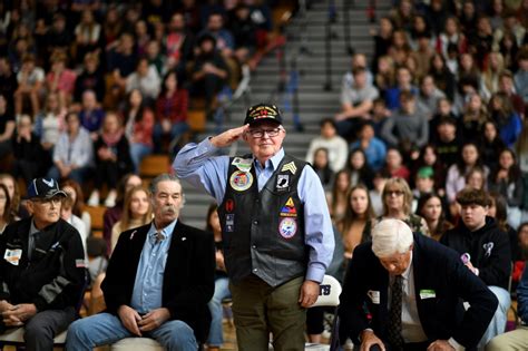 PHOTOS: Students honor veterans at Arvada West High School on Veteran’s Day