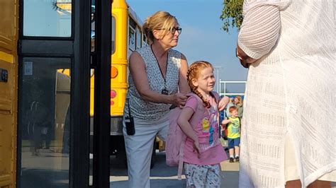 PHOTOS: Sun and smiles for Queensbury's first day of school
