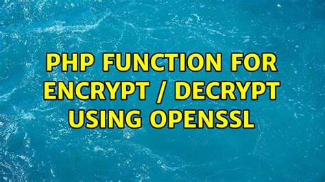 PHP - Function openssl_public_encrypt() - TutorialsPoint