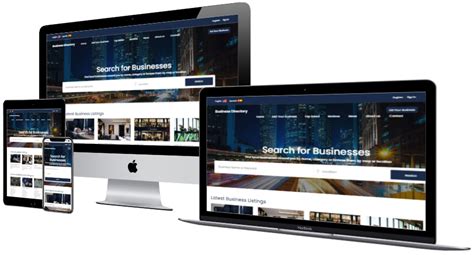 PHP Business Directory, responsive php script business website