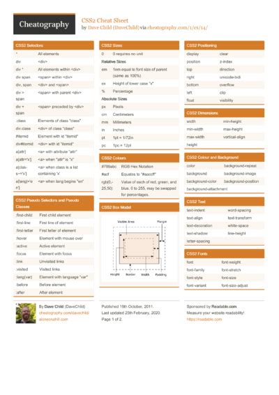 PHP Cheat Sheet by DaveChild Download free from Cheatography