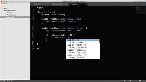 PHP Tutorials Create a Template Engine Part 1 2 YouTube