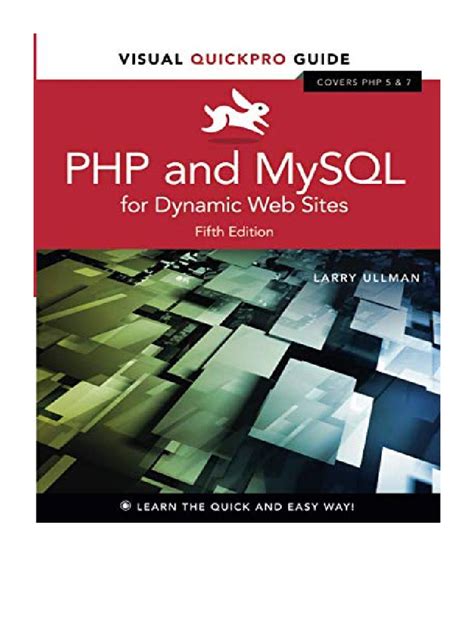 Read Online Php And Mysql For Dynamic Web Sites Visual Quickpro Guide By Larry Ullman