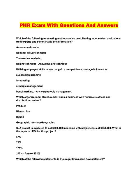 PHRi Exam Fragen