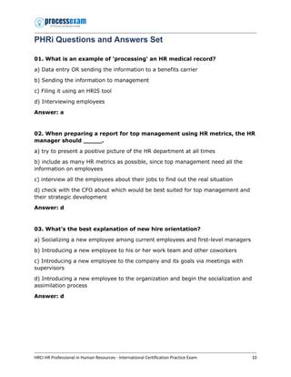 PHRi Valid Exam Sample