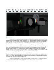 PHY143 LAB 3: BLACKBODY RADIATION - University of Rochester - wintechmobiles.com