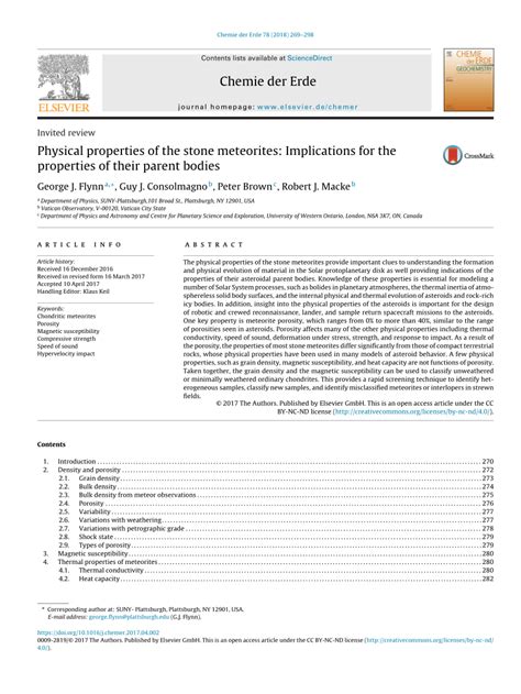 Physical properties of the stone meteorites: Implications for the ... - wintechmobiles.com