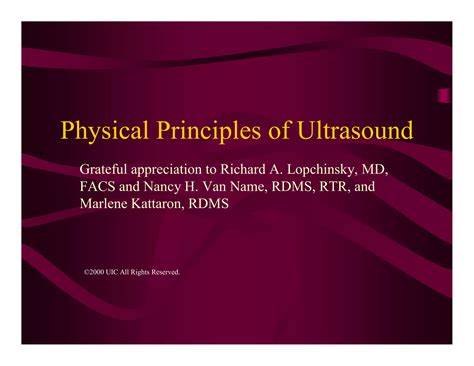 Physics and Principles of Ultrasound | Springer Nature Link - wintechmobiles.com