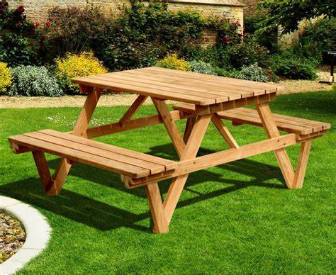 Picnic Benches | Outdoor Garden Picnic Tables - raincitystudios.com