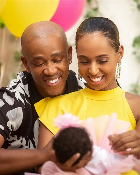 PICS: Theo Kgosinkwe And His Wife Reveal Their Cute Baby