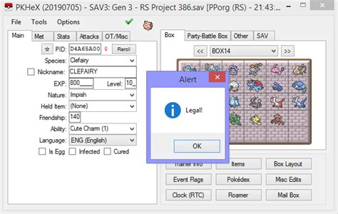 PID Mismatch Origin Game RSEFRLG (Pokefinder) Using PKHeX Project Pokemon Forums