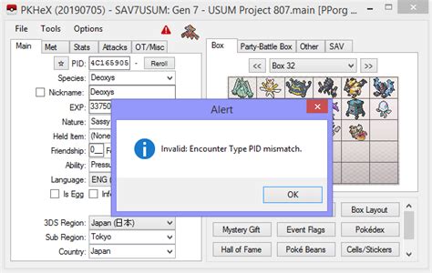 PID Mismatch Origin Game RSEFRLG Using PKHeX Project Pokemon Forums