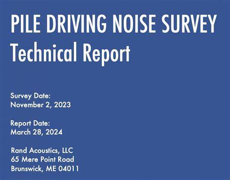 PILE DRIVING NOISE SURVEY Technical Report - National Wind … - raincitystudios.com