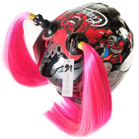 PINK Helmet Ponytail..Motorcycle, Bike,.Helmet Hair 24" each PINK …