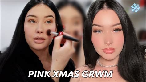 PINK XMAS PARTY GRWM & OUTFIT + PARTY VLOG - YouTube