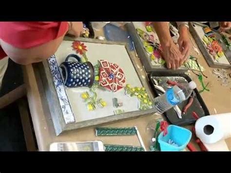 Pique Assiette Style Mosaic Workshop- Day 1 - muktibox.com