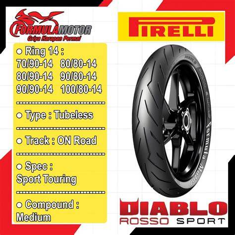 Pirelli Diablo Rosso Scooter Ring 14-15 Tubeless All Size - Ban … - raincitystudios.com