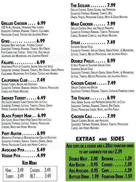 PITA FUSION, Round Rock - Menu, Prices