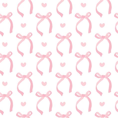PInk bows pattern Vector Free Download