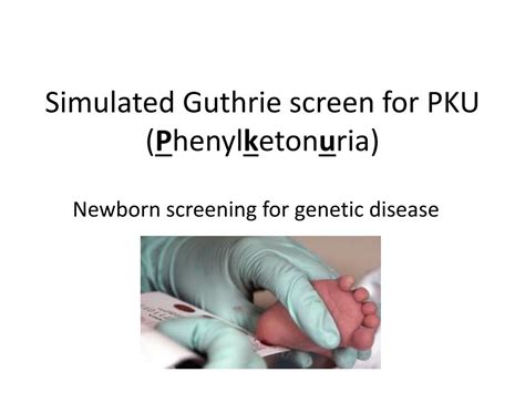 PKU (phenylketonuria) – newbornscreening.info