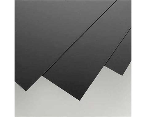 PLAIN OPAQUE BLACK STYRENE SHEETS - Evergreen Scale Models