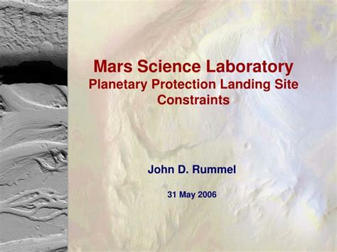 Planetary Protection for Mars Science Laboratory - NASA Solar … - wintechmobiles.com