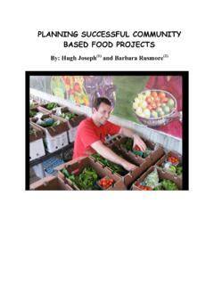 PLANNING SUCCESSFUL COMMUNITY BASED FOOD PROJECTS - raincitystudios.com