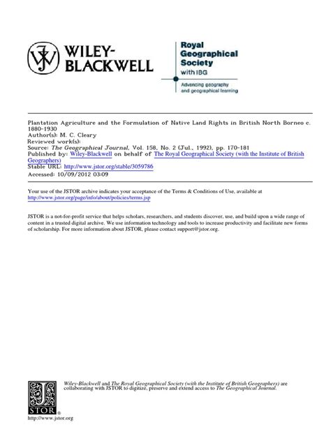 Plantation Agriculture and the Formulation of Native Land Rights in ... - wintechmobiles.com