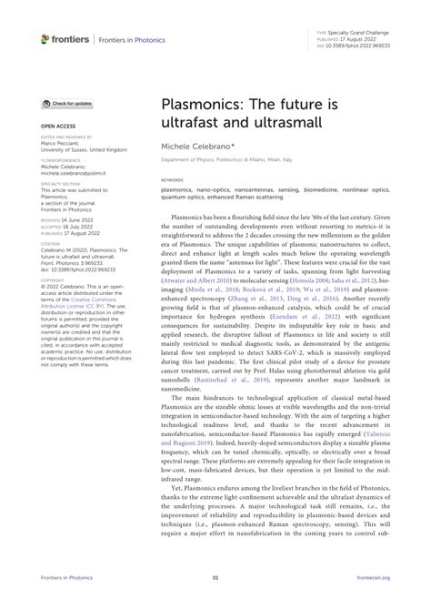 Plasmonics: The future is ultrafast and ultrasmall - wintechmobiles.com