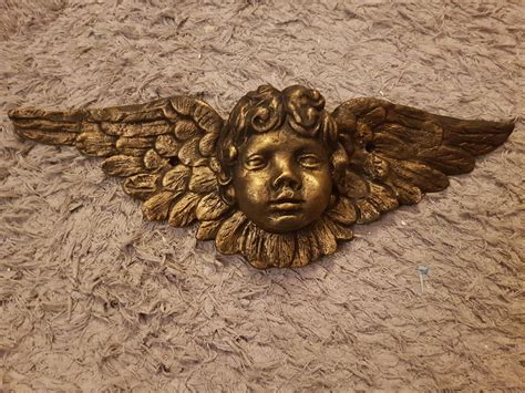 Plaster Cherub Wall Plaque - Etsy - muktibox.com