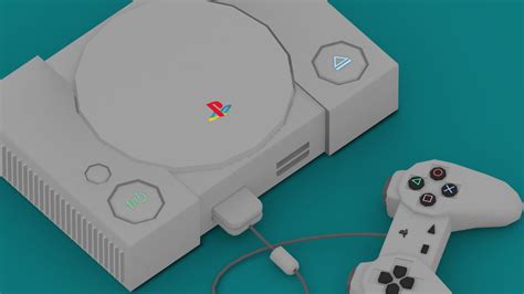Playstation Console Low Poly Design - muktibox.com