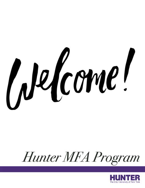 PLAYWR-MFA Program Hunter College Catalog