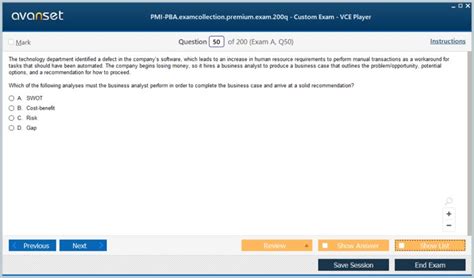 PMI-PBA Online Test