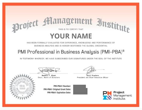 PMI-PBA Zertifizierung