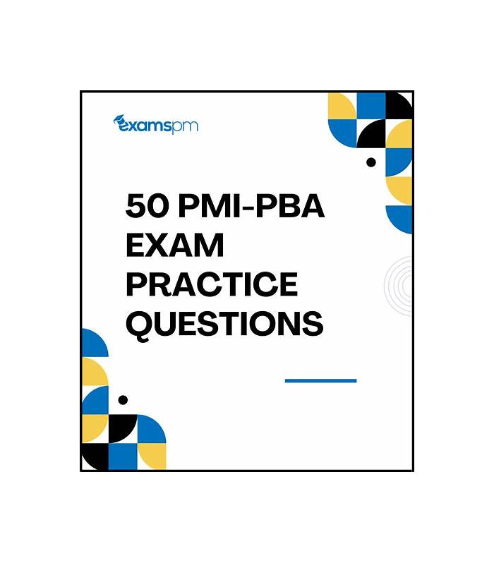 Actual PMI-PBA Test