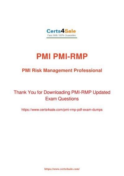 PMI-RMP PDF Demo