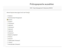 PMP-Deutsch Prüfung