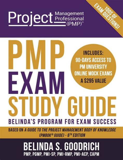 Read Pmp Exam Study Guide Belindas Program For Exam Success By Belinda S Goodrich