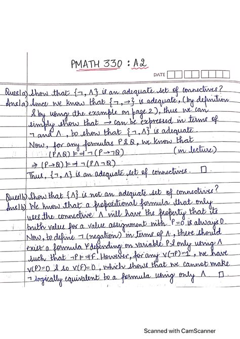 PMath 330 A2 - Winter 2024 term - Pmath 340 - Studocu