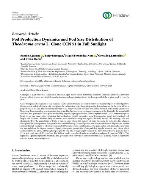 Pod Production Dynamics and Pod Size Distribution of … - raincitystudios.com