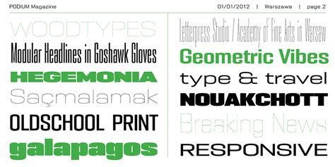 PODIUM Sharp Font
