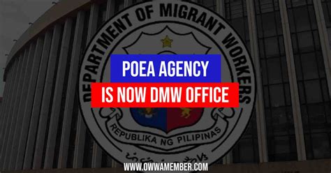 POEA is Now DMW POLO-OWWA