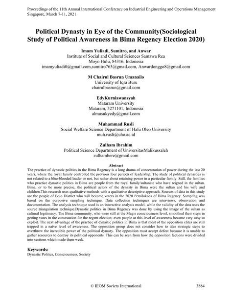 Political Dynasty in Eye of the Community(Sociological Study of ... - wintechmobiles.com