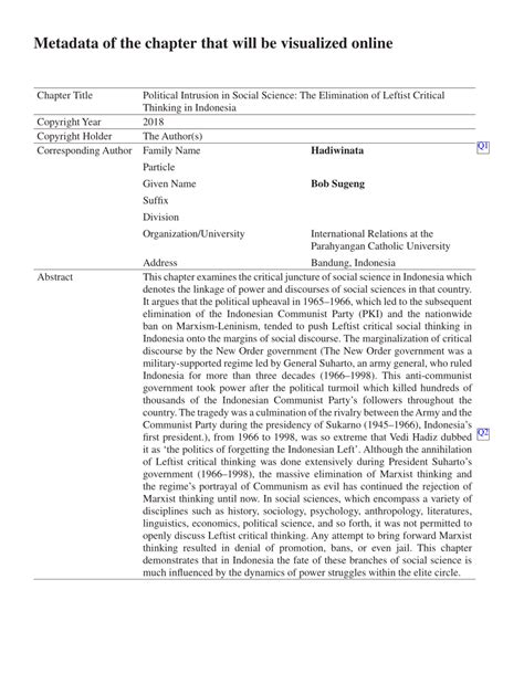 Political Intrusion in Social Science: The Elimination of Leftist ... - wintechmobiles.com