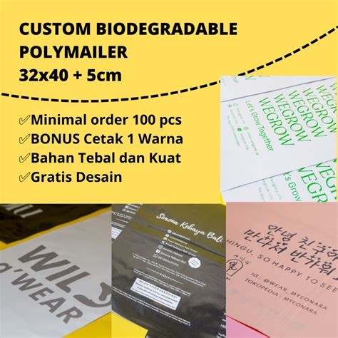 polymailer ramah lingkungan pati jagung size L - wintechmobiles.com